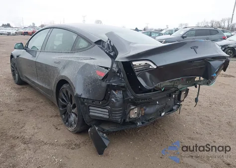 2022 Tesla Model 3 Performance Dual Motor All-Wheel Drive from USA, damaged, VIN 5YJ3E1EC2NF259010